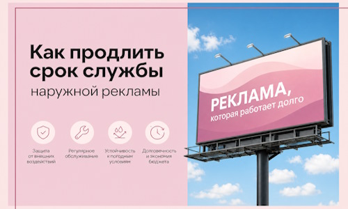 Как продлить срок службы наружной рекламы в Устях-Джегуте