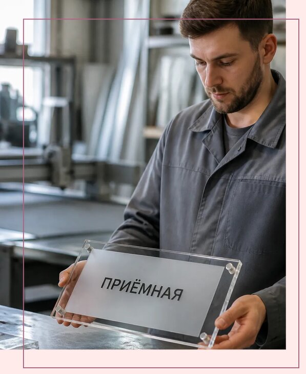 Таблички из оргстекла на заказ в Устях-Джегуте от 3948 р. | Аванза-Стд